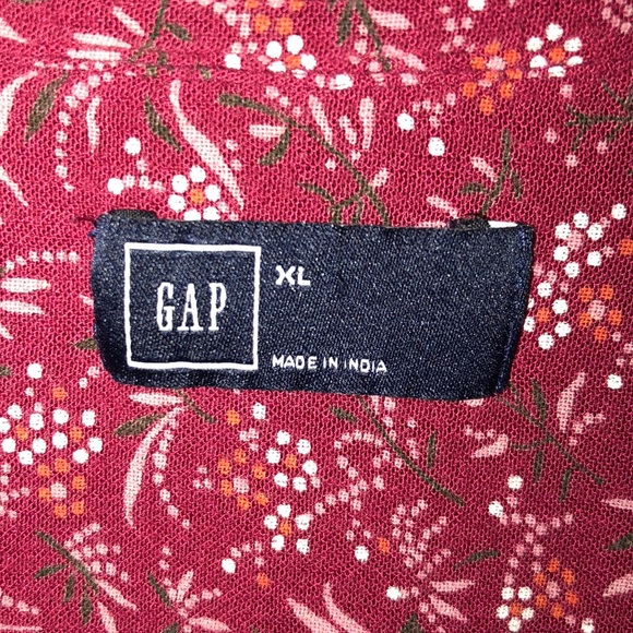 Gap floral printed blouse size XL - Picture 3 of 4